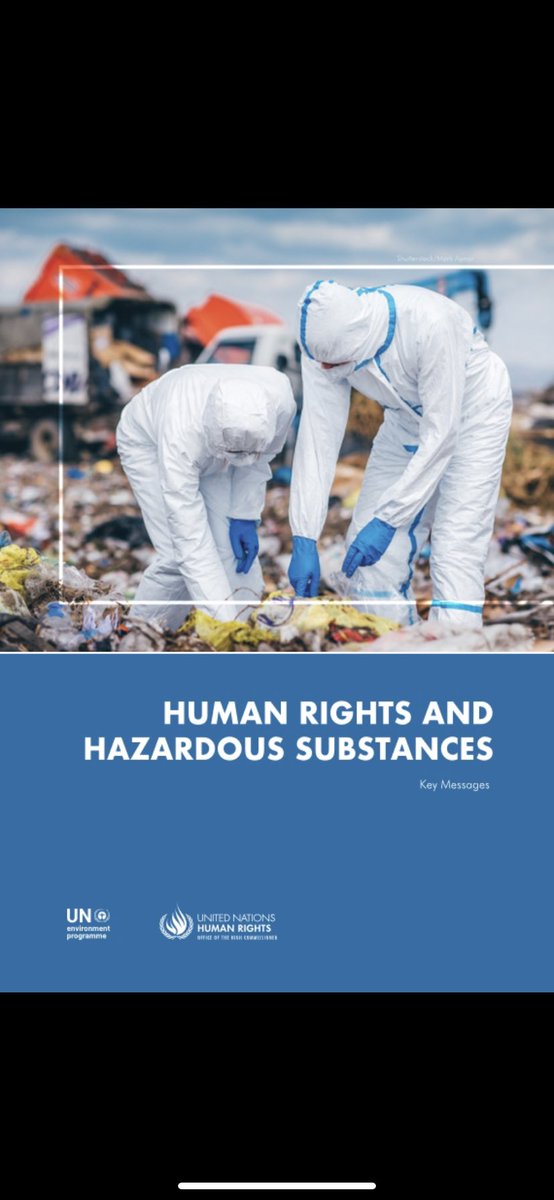 baskut_t's tweet image. A new publication by @UNEP and @UNHumanRights on “human rights and hazardous substances” synthesizes the linkages between many interrelated rights and principles. 

👉 ohchr.org/Documents/Issu…