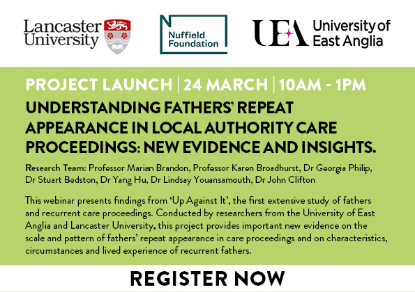 CRCF (@crcf1) on Twitter photo Join us on 24th March to hear about the new evidence and insights into understanding fathers' repeat appearance in local authority care proceedings. This online event is free to join. Register here: bit.ly/3sJzHzL <a href="/swkuea/">UEA Social Work</a> <a href="/SociologyUea/">UEA Sociology</a> <a href="/georgia_philip/">Georgia Philip</a> Join us on 24th March to hear about the new evidence and insights into understanding fathers' repeat appearance in local authority care proceedings. This online event is free to join. Register here: bit.ly/3sJzHzL <a href="/swkuea/">UEA Social Work</a> <a href="/SociologyUea/">UEA Sociology</a> <a href="/georgia_philip/">Georgia Philip</a>
