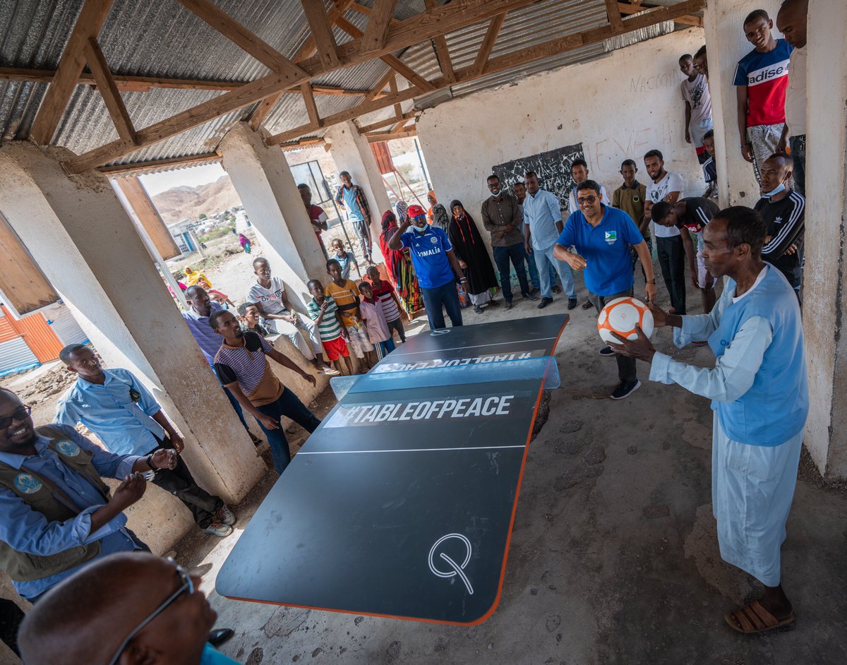 ViktorHuszar1's tweet photo. FITEQ is determined to have a wider social impact that contributes to a brighter world. Our new CSR programme #TableOfPeace launched in Djibouti last week. We hope to bring smiles to people's faces & inspire future generations!
👉 https://t.co/IvDnNhkesP
#WorldIsCurved #Teqball https://t.co/iTiev5YFm4