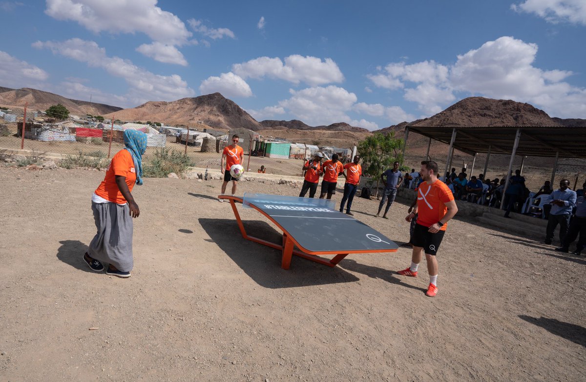 ViktorHuszar1's tweet photo. FITEQ is determined to have a wider social impact that contributes to a brighter world. Our new CSR programme #TableOfPeace launched in Djibouti last week. We hope to bring smiles to people's faces & inspire future generations!
👉 https://t.co/IvDnNhkesP
#WorldIsCurved #Teqball https://t.co/iTiev5YFm4