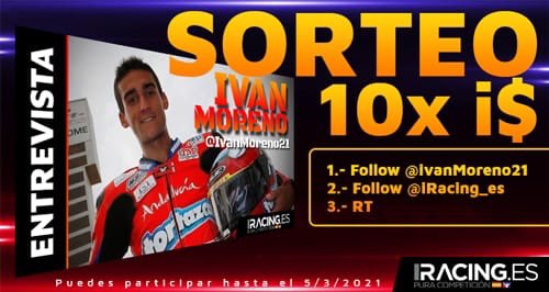 ⚠️Pero bueno!!!!⚠️

Se viene !SORTEO!

👇🏽👇🏽Aquí las bases! Vamos chicos! 👇🏽👇🏽
Follow me! <a href="/ivanmoreno21/">Ivan Moreno (ivanmoreno21)</a>
Follow <a href="/iRacing_es/">iRacing.es</a> 
RT!!