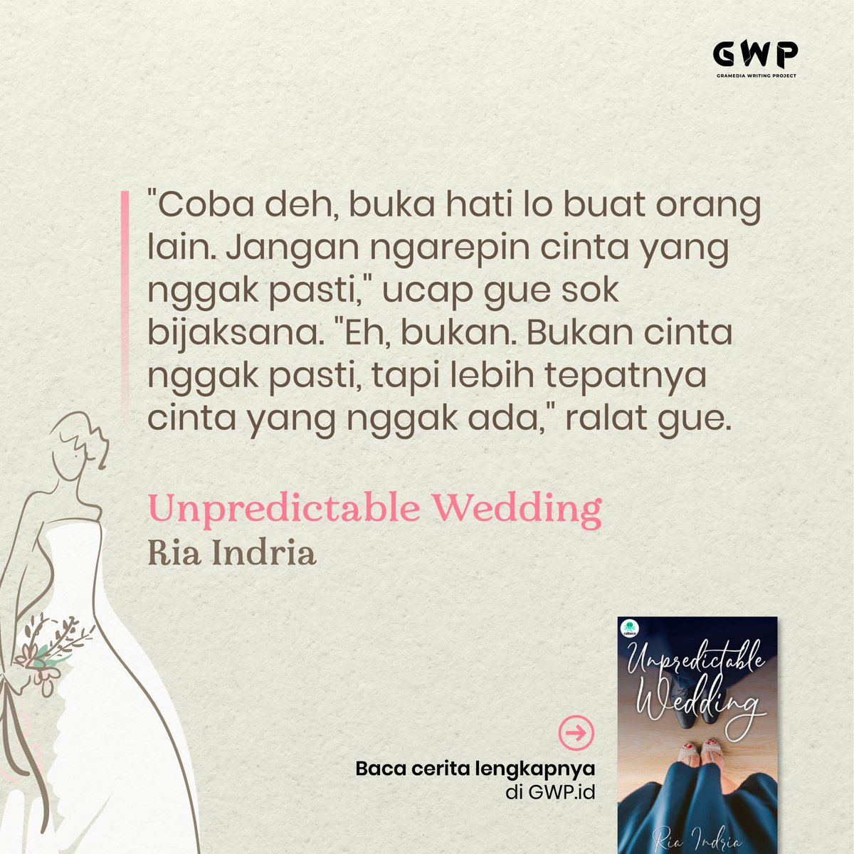 GWP_ID's tweet photo. Baca cerita lengkapnya di https://t.co/PDUa6sCR98 atau klik link pada bio.
.
#gwp #gramediawritingproject #gramedia #novelgwp #NulisDiRumah #dirumahaja #quoteoftheday #quotes https://t.co/THwee9bAJc