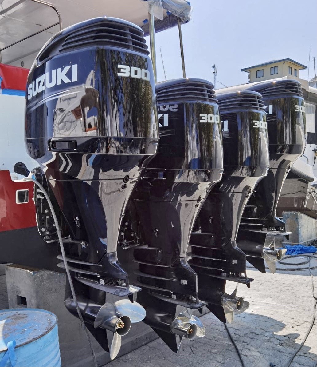 MTCCPlc's tweet photo. A powerful addition to Smart Own transportation fleet, with a quad installation of SUZUKI DF300AP. The #DF300AP is a drive by wire engine which would give the vessel a precise, super-smooth throttle and gear shift controls.
#MTCCTrading https://t.co/n8mQBuQw88