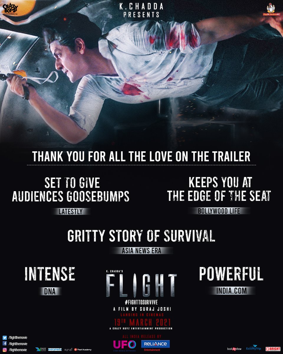 flightthemovie's tweet photo. Super happy to have received so much love and support! ❤️
#FlightTrailer: https://t.co/tXmmKZuIFN
#Flight in cinemas on 19th March.
#FightToSurvive
PS - click on the link for a surprise!
@imohitc @HeyIshita @FanViveck @shibanib @iampritampyaare @rowdy_jo @Babitaashiwal https://t.co/5ercGH5l5I