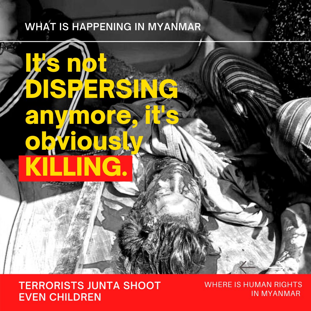 It's not Dispersing anymore, it's obviously Killing.
JUSTICE FOR MYANMAR

#WhatsHappeningInMyanmar
#Mar3Coup
#OpCCP