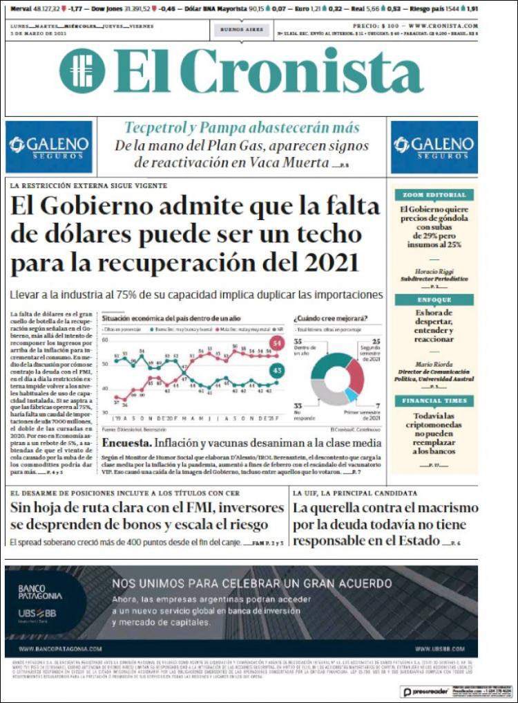 ModoLegislativo's tweet photo. Tapas de los diarios #Argentina https://t.co/j3rzw9Kp25