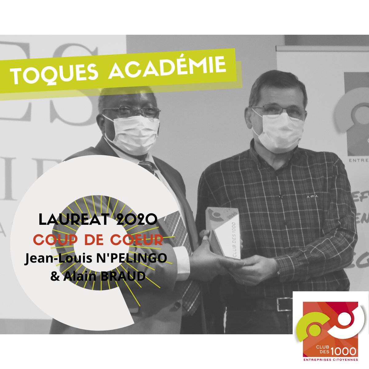 🏆 Lauréat 2020 Trophée #Entreprise Coup de Cœur du Jury : <a href="/AcademieToques/">Toques Académie</a> 

#SRE #Auvergne
