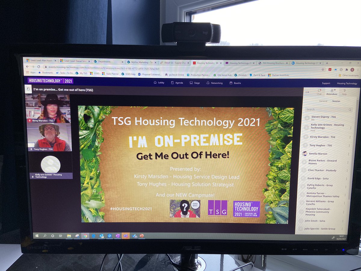 And we are off at #housingtech2021 with the usual <a href="/KirstyM_TSG/">Kirsty Marsden</a> <a href="/365_tony/">Tony Hughes</a> bizarre theme 😅
Join us over the next 2 days for success stories, and the latest coming down the line from #microsoft
#PowerPlatform