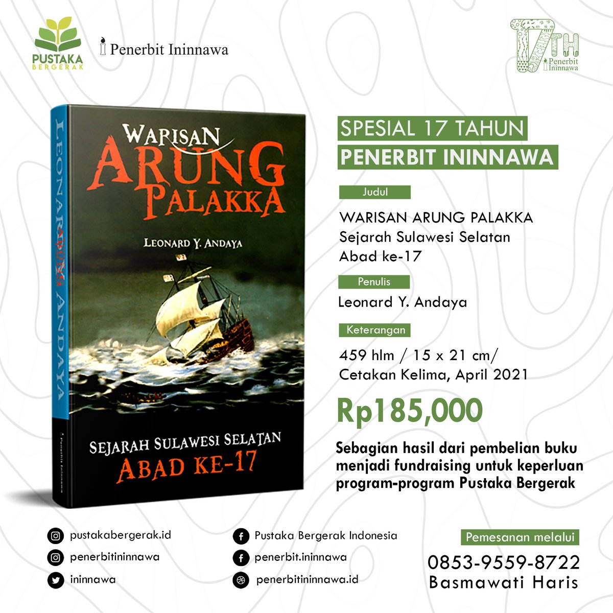 Ke Istanbul kan butuh biaya ya gan, untuk itu, kami bekerjasama dengan <a href="/Pustakagerakid/">Pustaka Bergerak Indonesia</a> menjual buku 'Warisan Arung Palakka' bersama. 

Sebagian dari hasil penjualan ini akan dipakai untuk membiayai keperluan program-program yg diinisiasi PBI, termasuk pameran tadi.