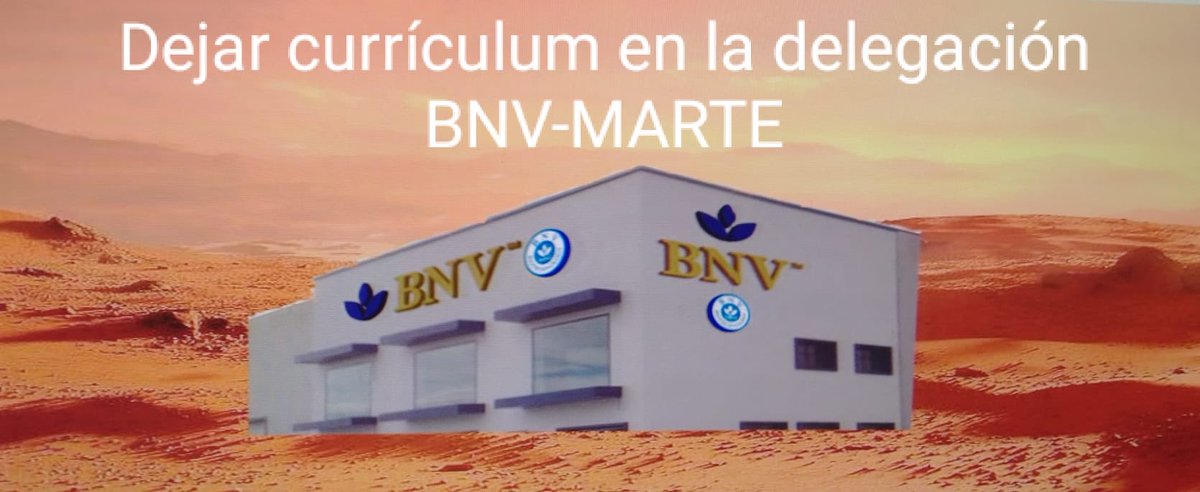 Se buscan delegados comerciales para la zona de MARTE. #unpocodehumor #marte