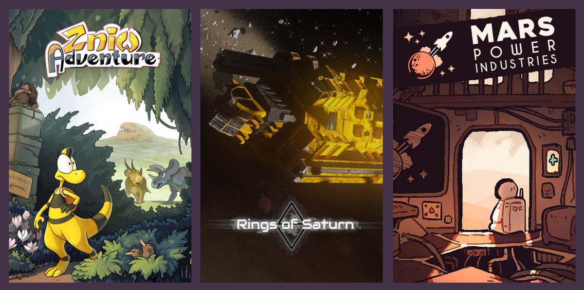 KurkiGames's tweet image. Would you like to see our games on the GOG.com platform? :) Vote for our games! 💜😊
bit.ly/381QRkb ΔV: Rings of Saturn 🪐
bit.ly/3e1RI8n Zniw Adventure 🦕
bit.ly/3bYHd34 Mars Power Industries 👾
#games #gog #gamers