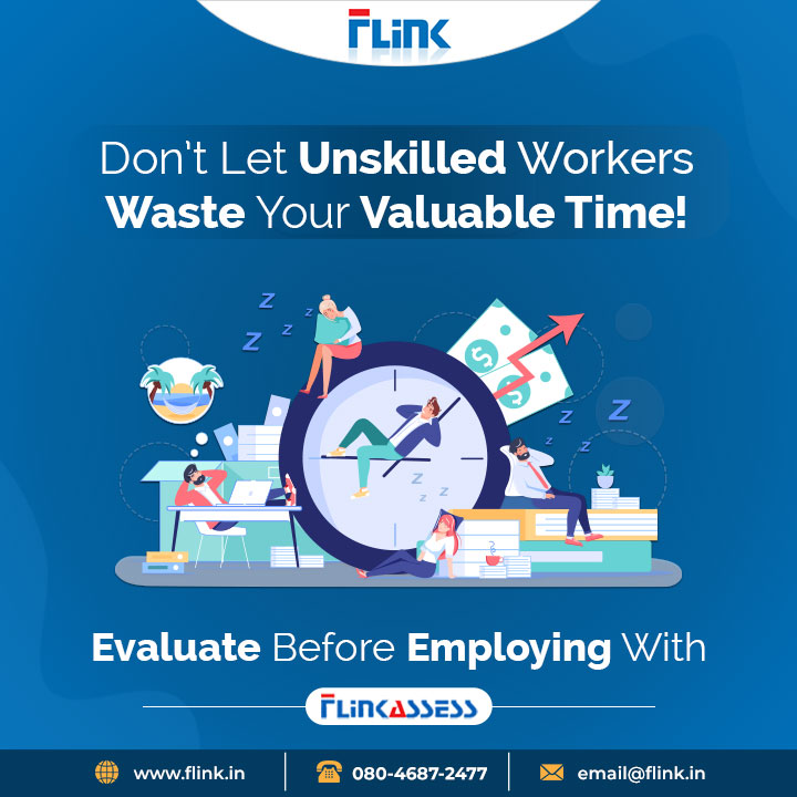 One skilled #employee is worth more than 10 inefficient hires. Don’t waste your valuable time and resources on the wrong person. Validate them with strategically designed #skillassessments &amp; know their value before #Hiring  them. 
Visit: bit.ly/3pBNeI1
.
#flinksolutions