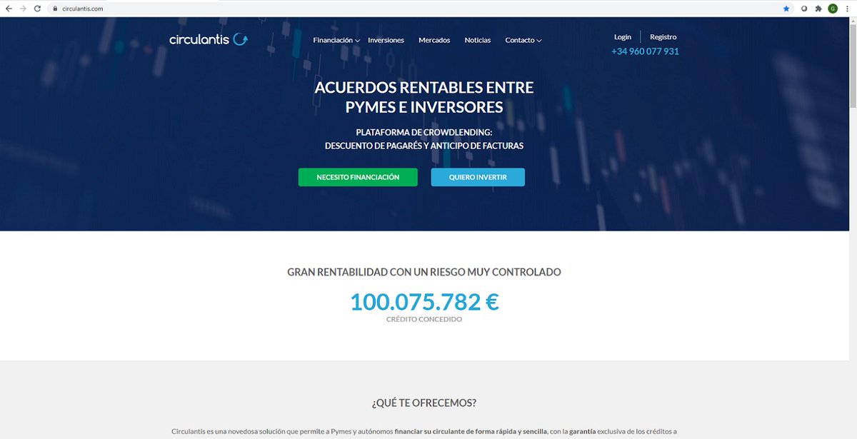 circulantis's tweet image. ¡Alcanzamos los 100 millones de euros financiados a través de nuestra plataforma! Muy orgullosos de seguir colaborando para cubrir las necesidades de nuestro tejido productivo. #crowdlending #crowdfactoring #financiaciónalternativa