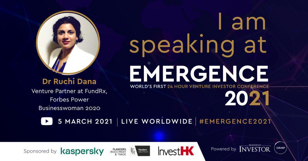 I will be participating as a #Keynote speaker and Panellist at the world’s largest venture investment conference, #Emergence2021, and I have 20 complimentary tickets to share with all of you.
Hurry, slots are limited! See you there! bit.ly/3opioBF