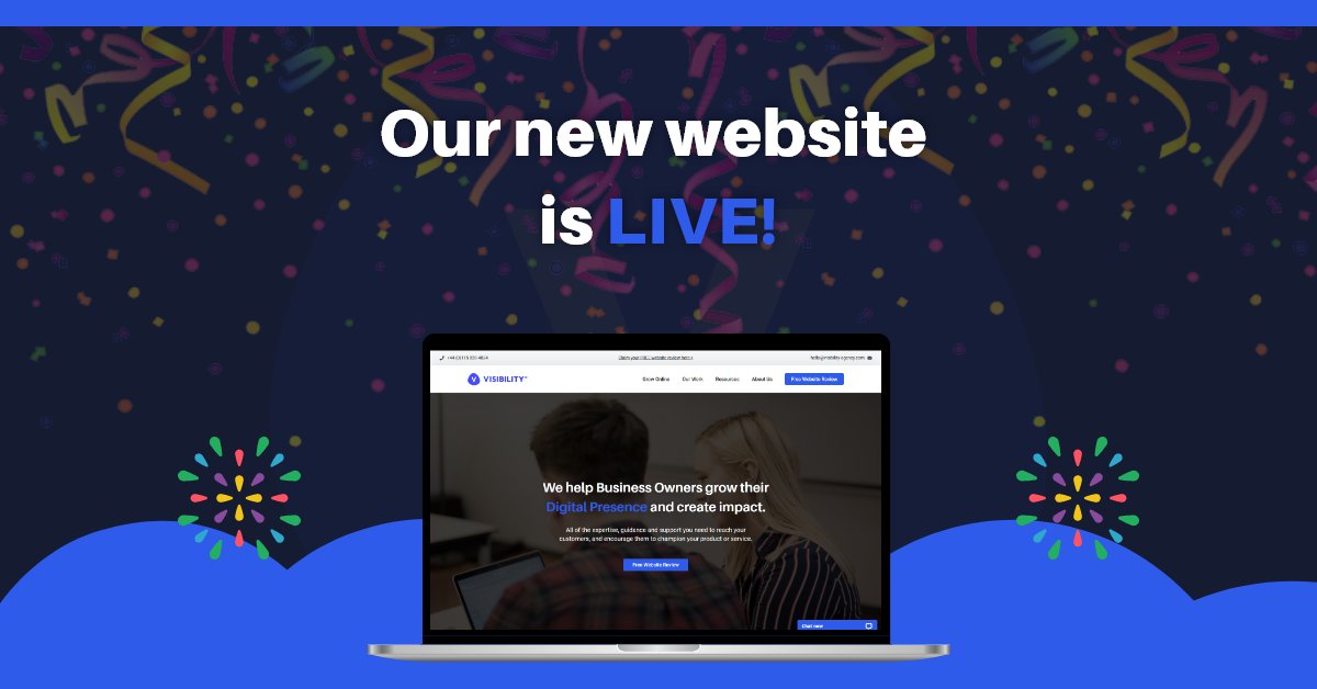 VisibilityAgcy's tweet image. It's official! We are live! 🎉

Go and check out our new website: visibility-agency.com

#NewWebsiteLaunch #brand #digitalmarketingagency