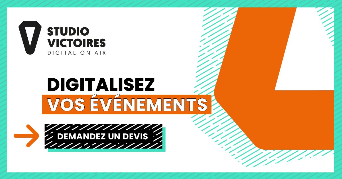[STUDIO VICTOIRES] N'hésitez plus à digitaliser vos événements. Une équipe dédiée vous accompagne de A à Z ! Demandez un devis ! bit.ly/3ba0KOQ