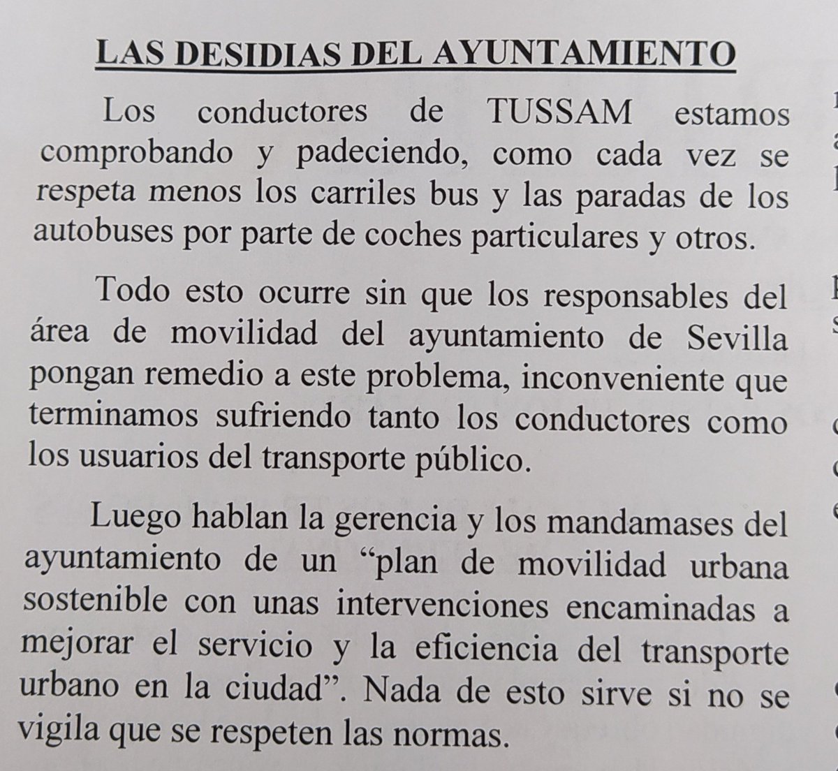 Un_Shofe's tweet photo. LA VOZ OBRERA. 
Somos los chavos del Ayto. y tu Tussam lo que menos les importa, es decir, tú como usuari@.

Yo personalmente le doy donde mas le duele, ni un minuto extra en Feria.
"Necesitamos refuerzos en la C2!! "
Y? https://t.co/KMyRWWWGzb