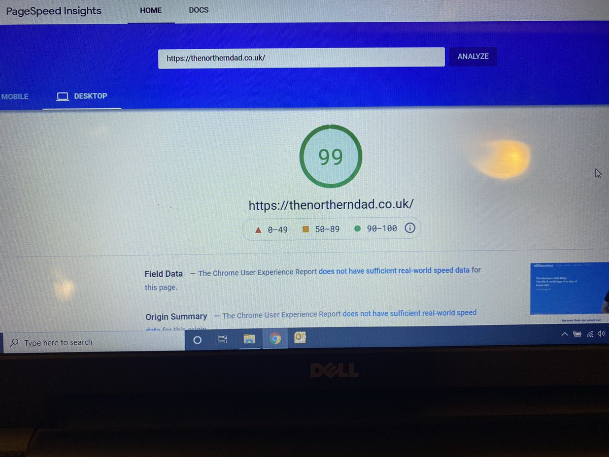 teessidedad's tweet image. not gloating or anything. But I spend hours yesterday optimising my blog. Recoded bits etc.. 

No.. ok I am gloating 
#pagespeed #seo #dadblog