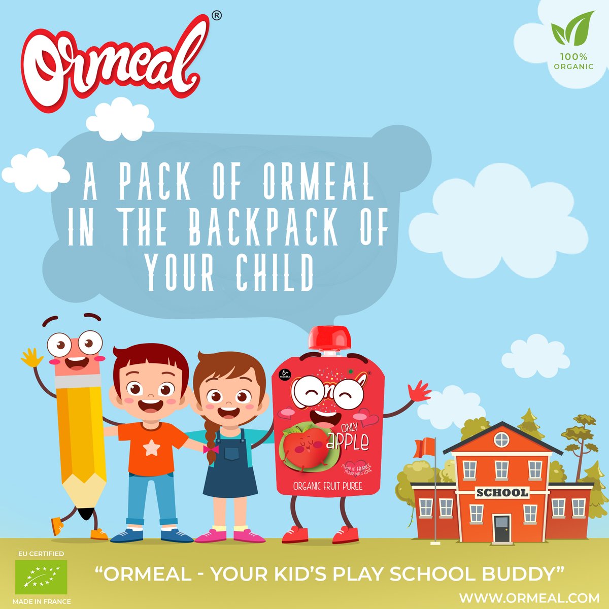 ormeal's tweet photo. Hungry child = worried you
Organic Nutrition on the go = Ormeal
#playschool #HungerCanStrikeAnytime #WeCare #Ormeal https://t.co/DhisI3ZBi6