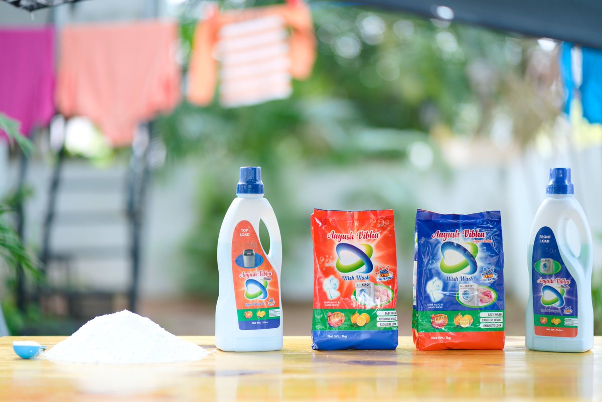 aayushvibha's tweet photo. https://t.co/KIFZRXaYGk
Aayush Vibha Detergent products are specially formulated to ensure an effective stain removal with a pleasant fragrance. It leaves your clothes fresh and clean. It rinses away dirt and stains, giving you cleaner and brighter clothes in every wash. https://t.co/Md1ho9tMNM