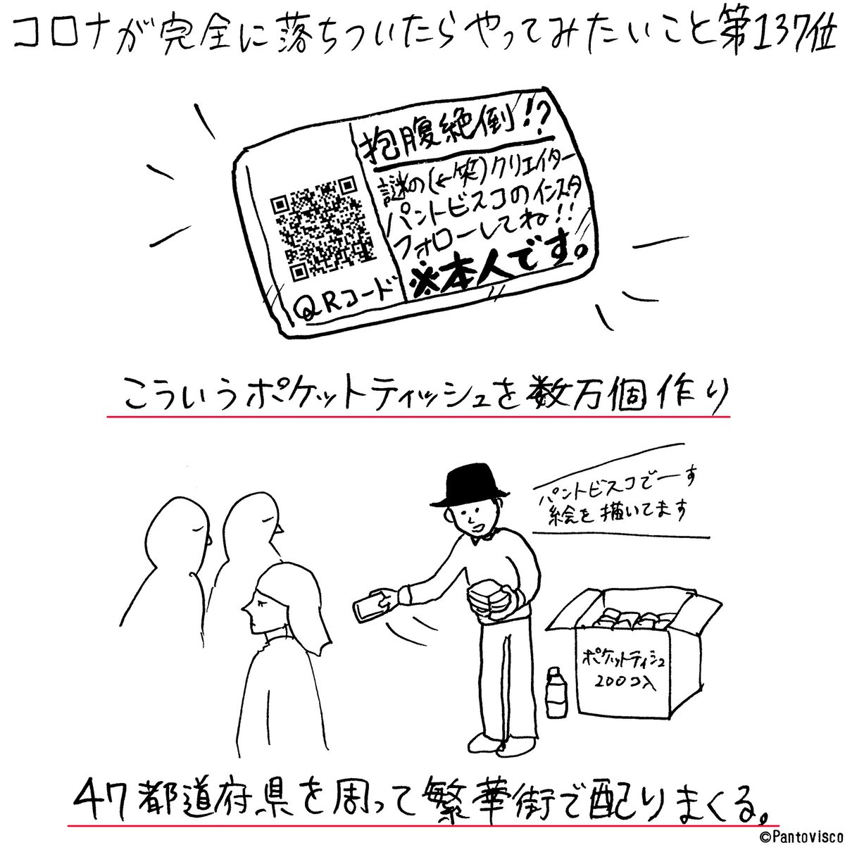 コロナ後にやりたいこと第137位。 