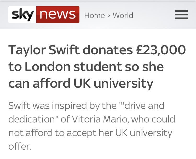 obaneliastreet's tweet image. your reminder that taylor swift is a literal angel 🥺

#TaylorSwiftIsLovedParty