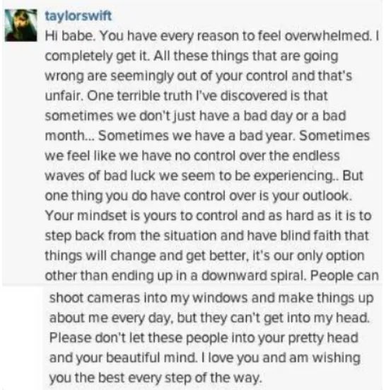 obaneliastreet's tweet image. your reminder that taylor swift is a literal angel 🥺

#TaylorSwiftIsLovedParty