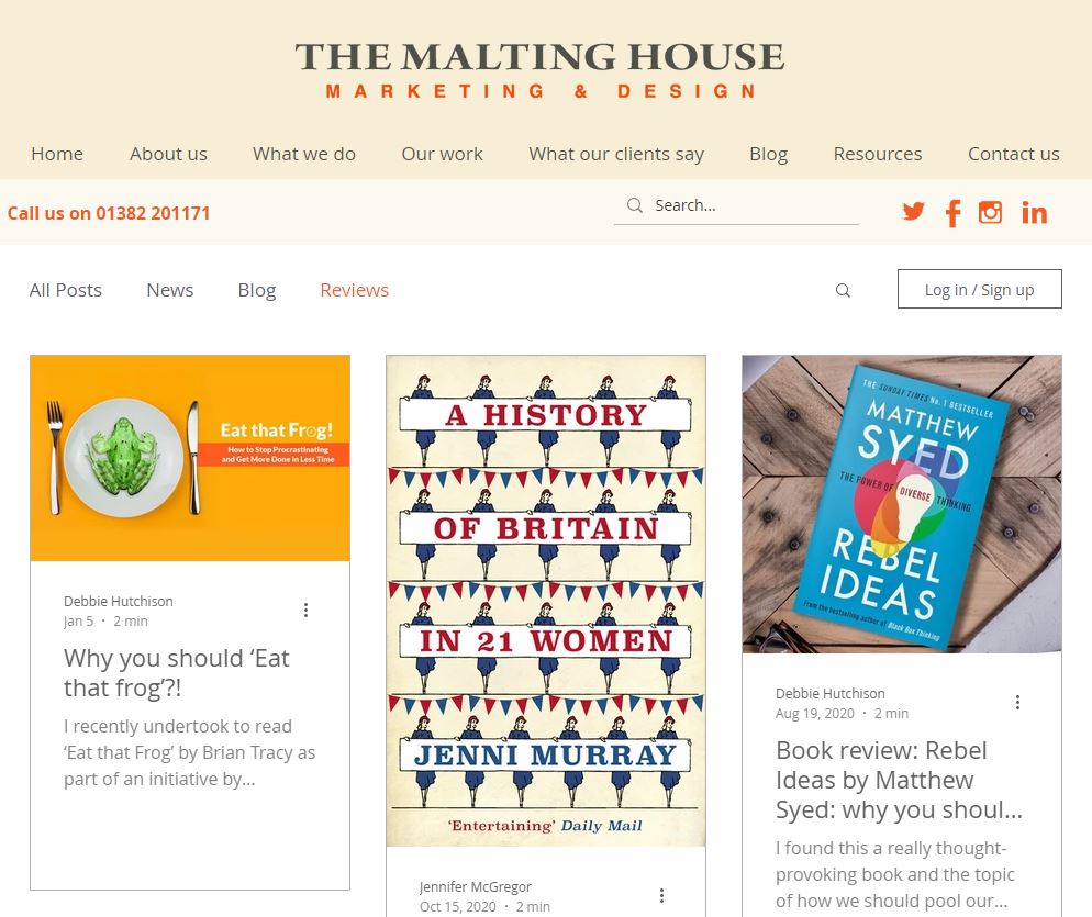 MaltingHouseDS's tweet image. On #WorldBookDay why not check out the book reviews on our website, and let us know if you agree. 
bit.ly/tmh-bookreviews
#WorldBookDay2021 #DistillingDistinctiveDesign #DesignAgency #MarketingAgency #MarketingStrategy #WebsiteDesign #SocialMedia #Dundee #Perth
