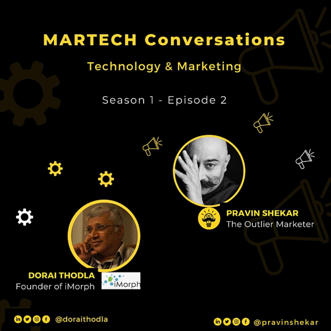 pravinshekar's tweet image. EPISODE 2 of MARTECH CONVERSATIONS IS OUT!

In this episode, @dorait discusses the tools and technologies that can be used for marketing depending on the size and nature of your organization.

Watch the video here: youtu.be/KzXEe3bL5P4

#MarTechConversations