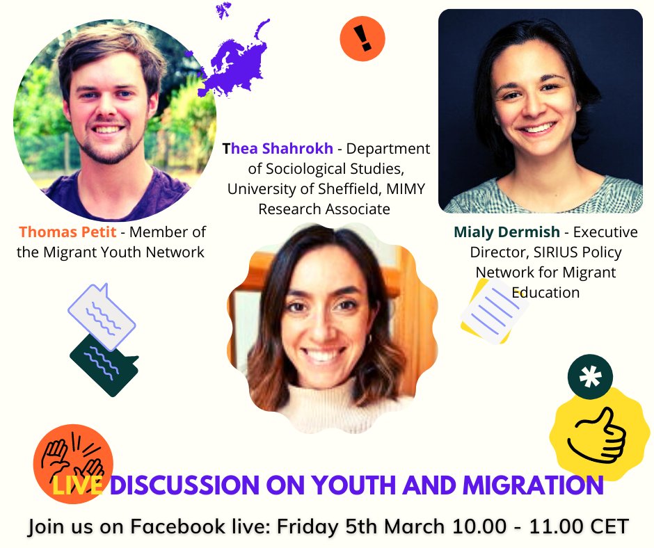 Follow us this Friday 5th of March, from 10:00 CET, for a discussion on youth and migration facebook.com/EuropeanConfed…