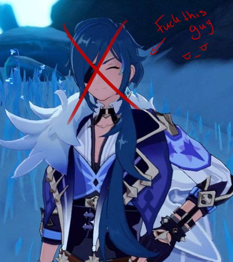 kechicrow's tweet photo. A thread of me tweeting a picture of kaeya until I get a constellation for him, 

starting at day 149 of me playing this stupid fcking game https://t.co/OKWfbG6ggj