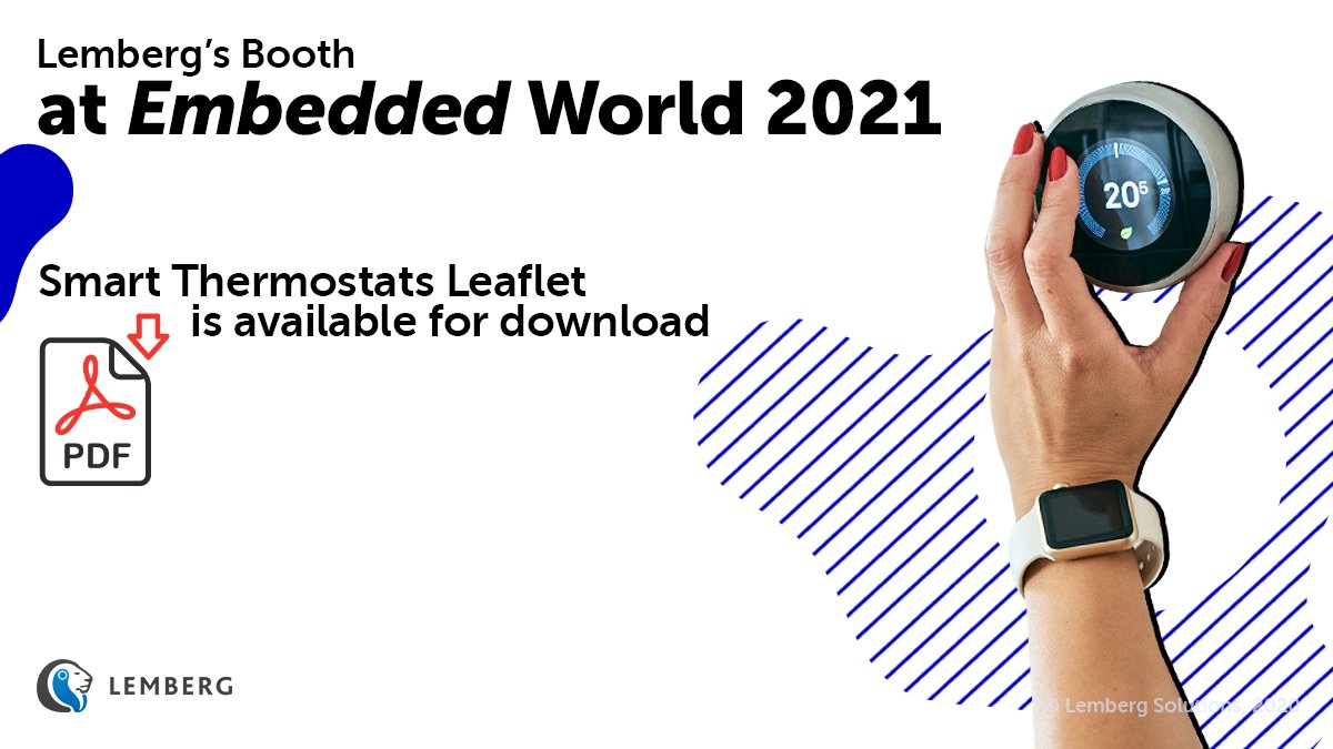 WeAreLemberg's tweet image. Join us at #EmbeddedWorld2021 to get your hands on an exclusive case study on #smart thermostats, available only during the event. Join us at our booth!

lnkd.in/gSDRM7R
#EW21 #EmbeddedTech #Embedded