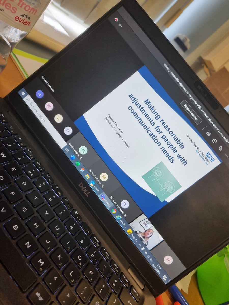 TheLiveTeam_'s tweet photo. Today's AHP lunchtime learning session "Making reasonable adjustments for people with communication needs" led by @GDouthwaite_SLT ! ๐ฃ๏ธ
#AHPSkillstoBuild https://t.co/wdK9v7awVb