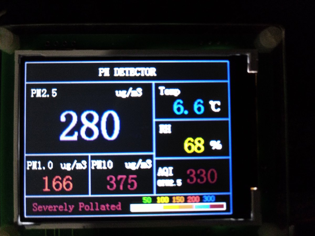 <a href="/DrGaryFuller/">Gary Fuller</a> Also shocking...
Huge levels of particulates as measured by my back door. These are coming from a log burner in the next street.