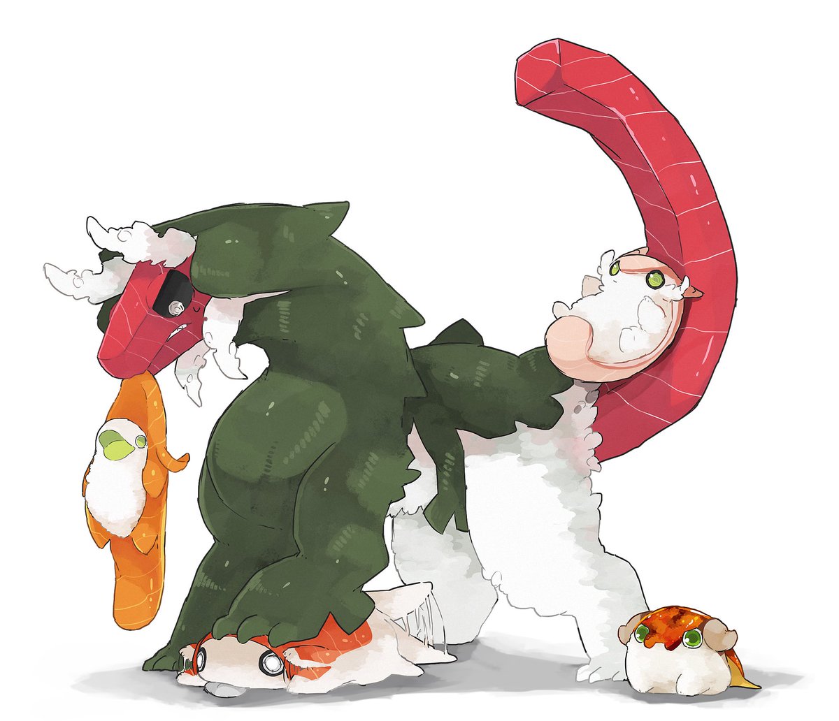 「(再掲)  寿司?? 」|おまる丸のイラスト