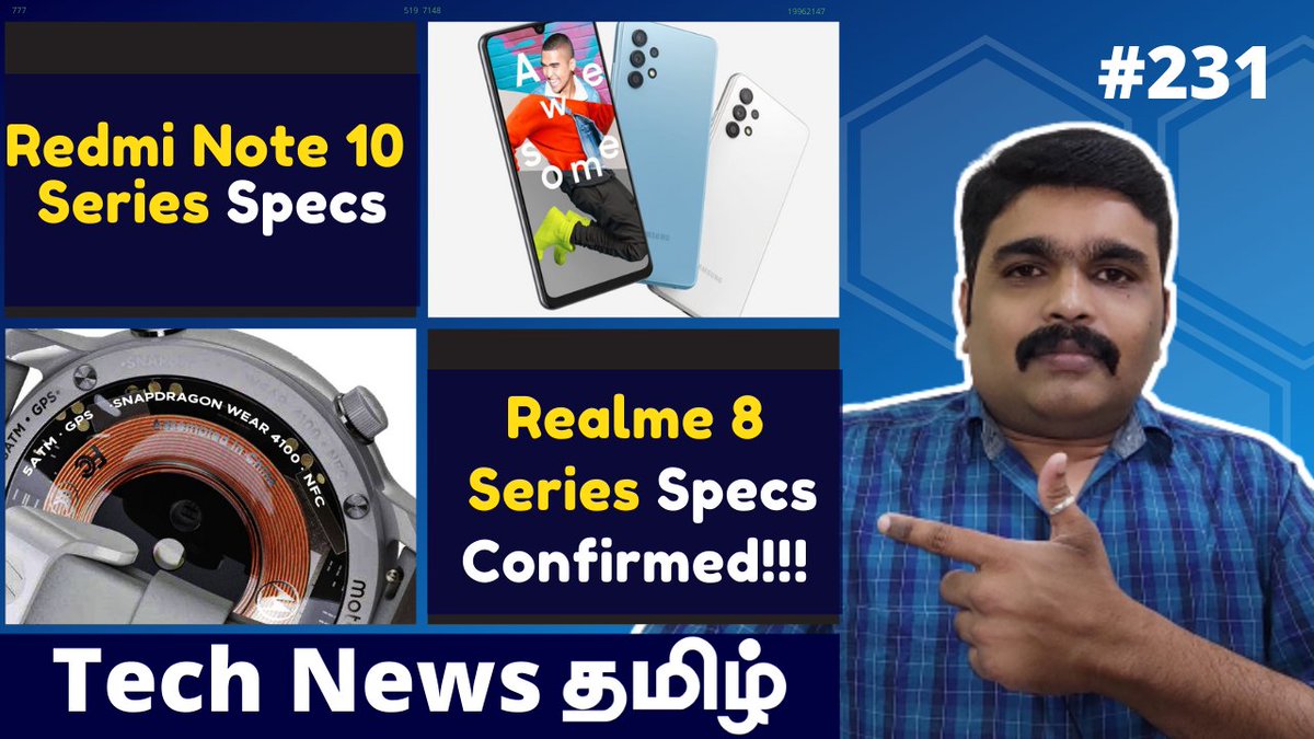 techsatheeshoff's tweet photo. Todays Tamil Tech News is live
#RedmiNote10Pro #Realme8 #RedmiK40 #Poco #MotoWatchOne #GalaxyA32 #RedmiNote10ProMax #Realme8Pro

Link : https://t.co/IvtRedvGFv

Feel Free to RT https://t.co/2Ox8EOUHAN