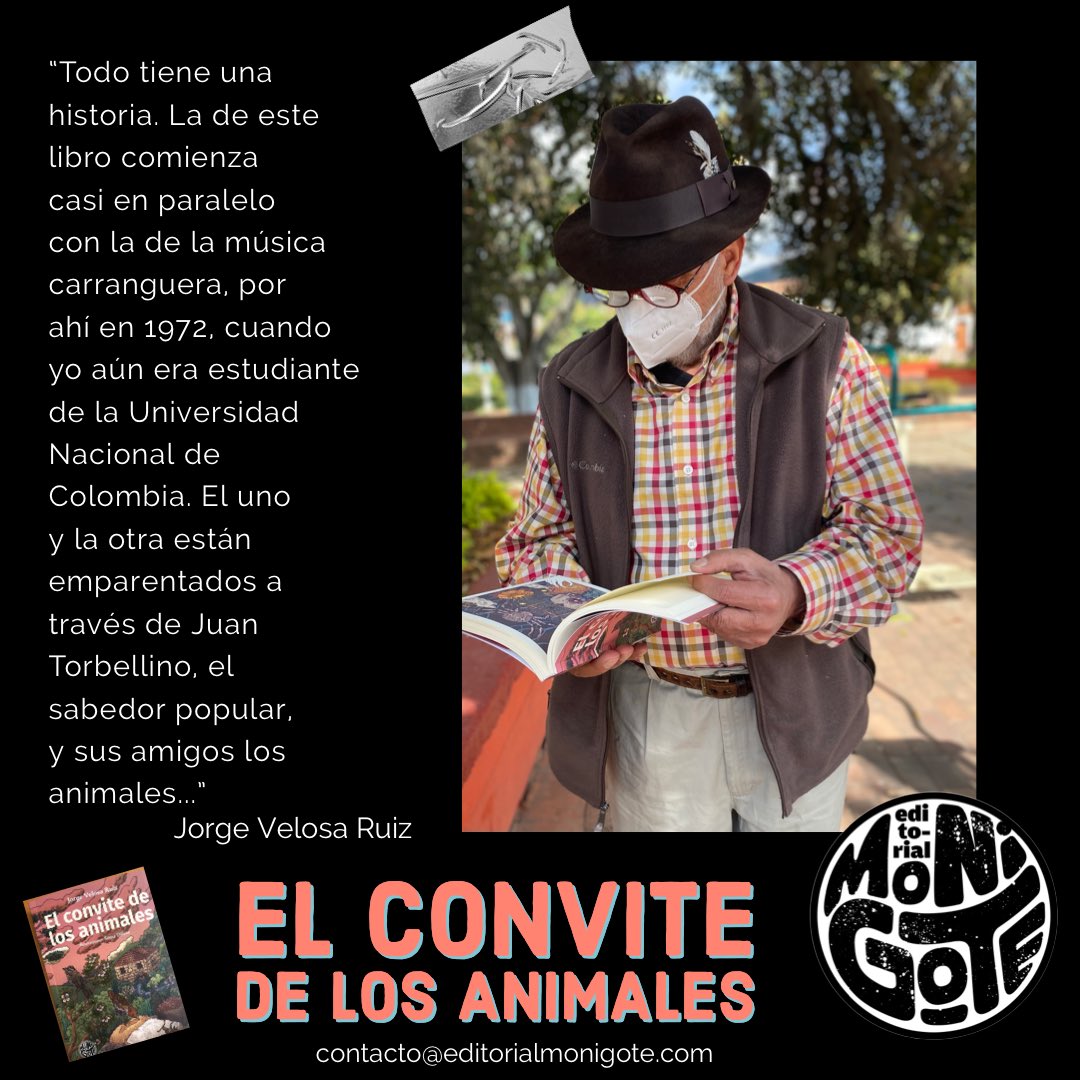 Desde los años 70 el maestro Jorge Velosa empezó a escribir ‘El convite de los animales’, cuando aún era estudiante de la Universidad Nacional de Colombia... hoy puedes tener el libro en tus manos. #elconvitedelosanimales #jorgevelosa #editorialmonigote
