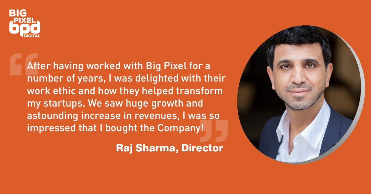 WeAreBigPixel's tweet photo. Helping startups succeed is our speciality - just ask our Director Raj Sharma.

If you're looking to grow your business, get in touch today.

#startups #scaleups #agency #agencylife #digitalmarketing #growthagency https://t.co/t20DZ22pee