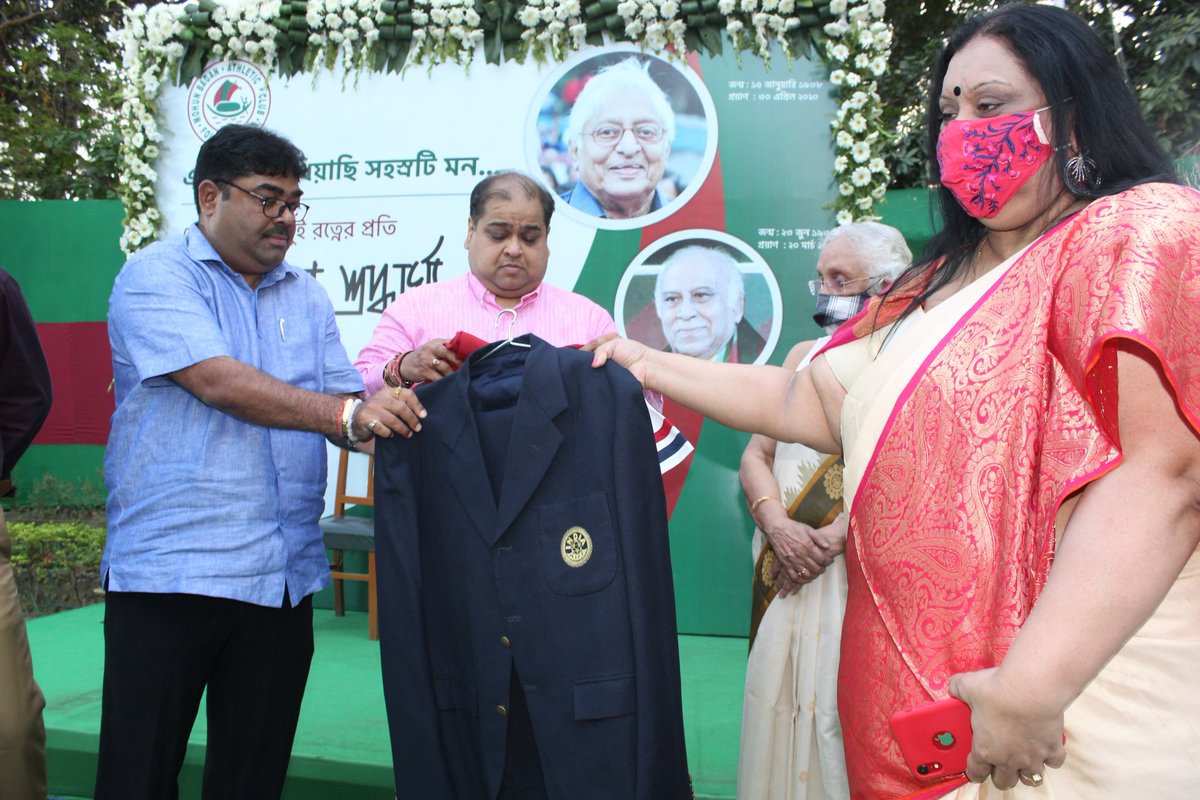 Mohun_Bagan's tweet photo. Club management has announced today that main entrance of Mohun Bagan club to be named after late Chuni Goswami and the upcoming club gymnasium to be named after late Pradip Kumar Banerjee to pay tribute to these legendary players
💚❤

#JoyMohunBagan
#Mariners https://t.co/FUG8HYXcvM
