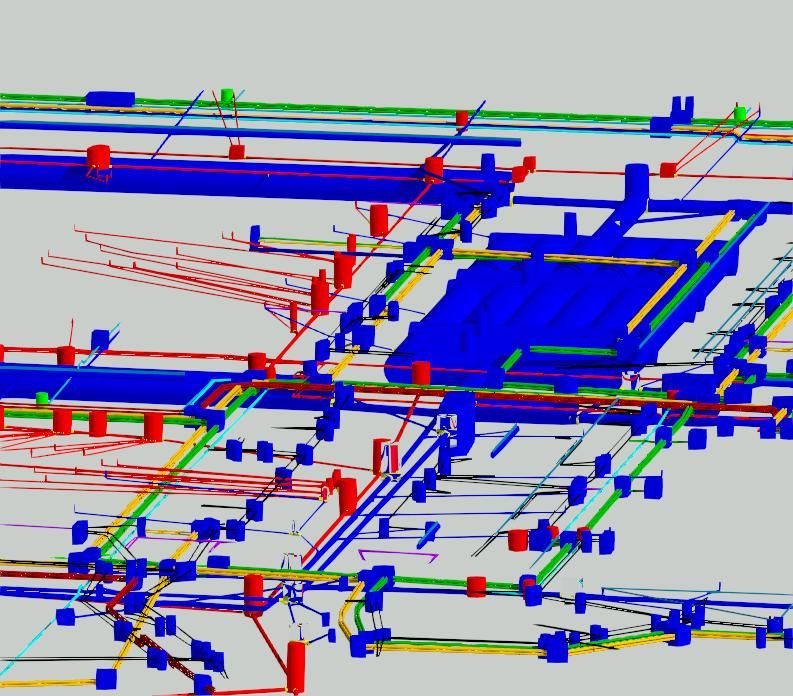 Working on a massive project, merged utilities and drainage for a better understanding and solutions in clashes and dense areas. 

#bim #BIM #Autodesk #architecture #design #building #architecture #renovation #engineering #contractor #home #concrete #realestate #construction