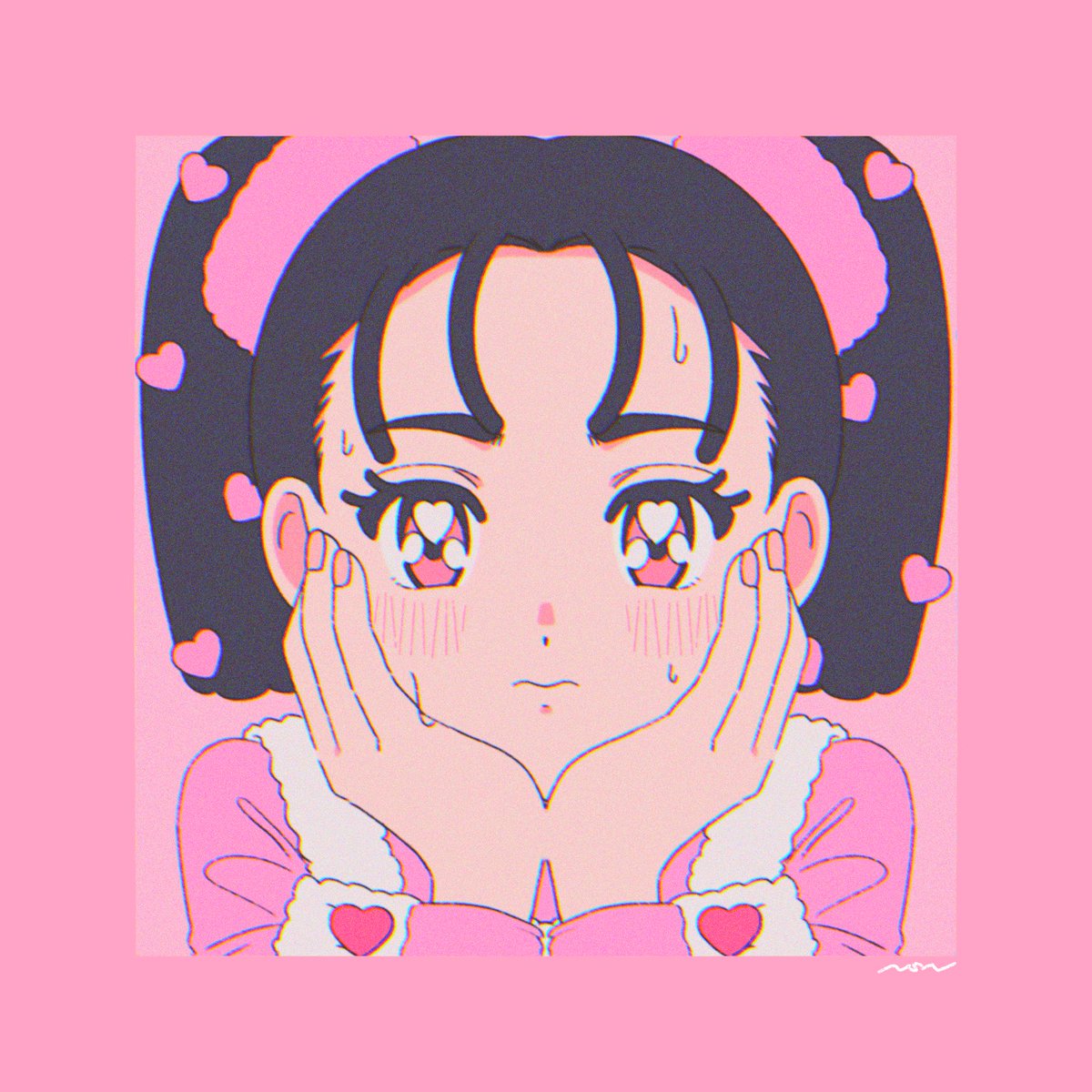 「頬杖? 」|nsnのイラスト
