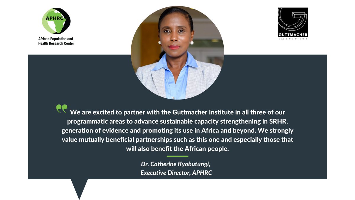 We are pleased to announce our new partnership with <a href="/Guttmacher/">Guttmacher Institute</a> to advance sexual and reproductive health and rights in sub-Saharan Africa! More than ever, we must prioritize #SRHR in #COVID19 recovery efforts. 

Read the release: bit.ly/3e6paLc