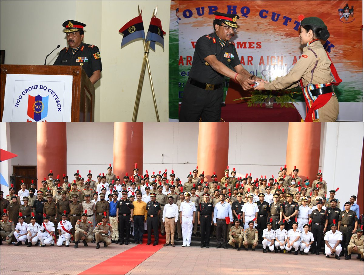 utkalpride's tweet photo. #NationalCadetCorps#DGNCC#OdishaDte#CuttackGp#The DG NCC exhorted the youth to be a part of NCC and contribute positively towards nation building and creating awareness in the society. He further felicitated ANOs, PI Staff and Cadets for their sterling achievements https://t.co/BShitMaMqf