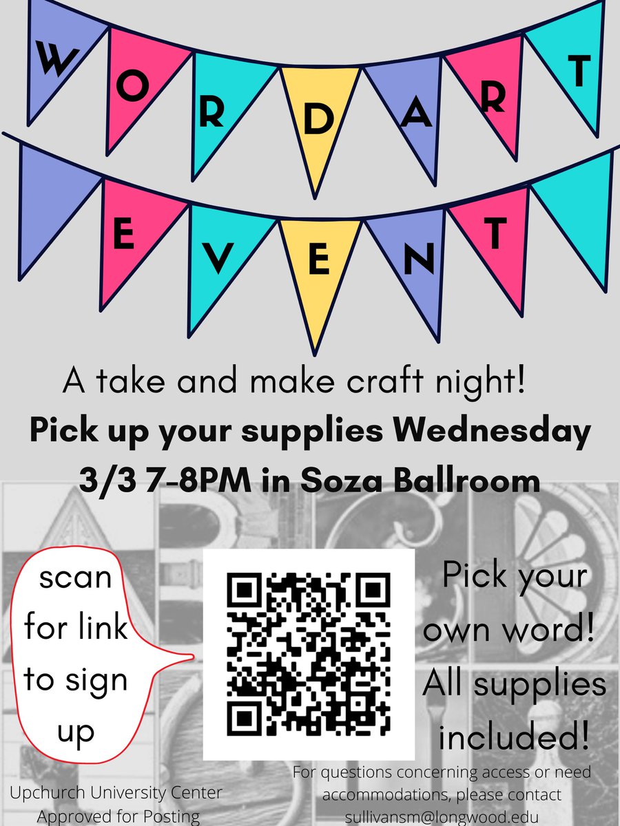 TODAY!!! Come make your own word art!!