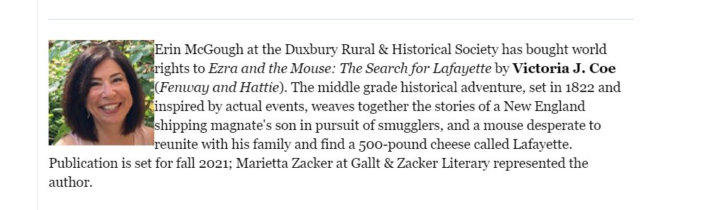 Have you heard about my NEW middle grade novel, EZRA AND THE MOUSE: The Search for Lafayette? It's coming this fall &amp; you can add it to your #goodreads "Want to Read" shelf right now: bit.ly/3e5w7Mg