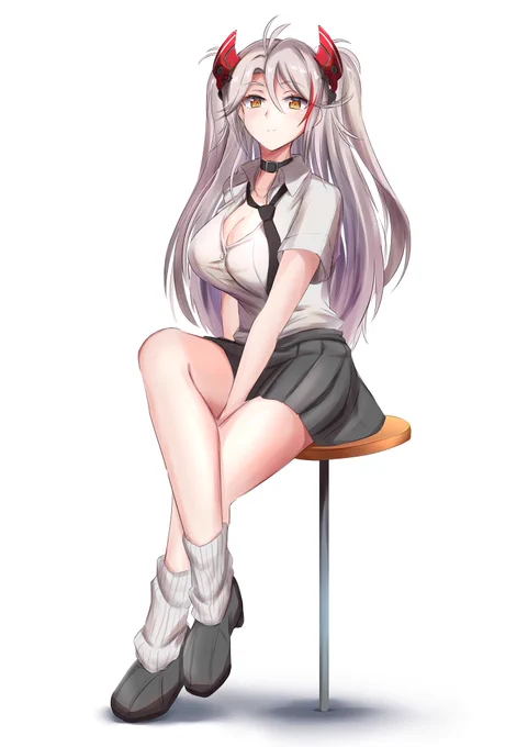 白シャツオイゲンちゃん 
#アズレン  #AzurLane 