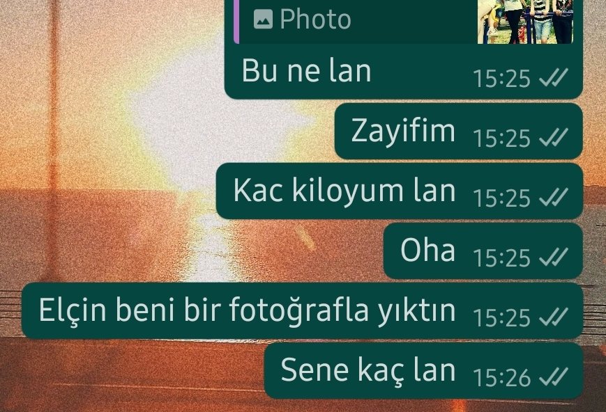 Bir takım kilolar almışım arkadaşlar...