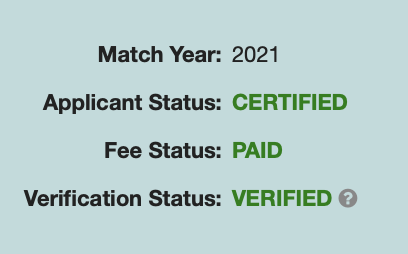 NMatch2027's tweet photo. Rank Order List (ROL) Certification Deadline is today Wednesday, March 3rd @ 6pm PT/8pm CST/9pm EST

Remember to certify your rank list in the NRMP R3 system.

3 things u should see:

Applicant Status: CERTIFIED
Fee Status: PAID
Verification Status: VERIFIED

#NeuroTwitter #MedEd https://t.co/E6znZLyy5K