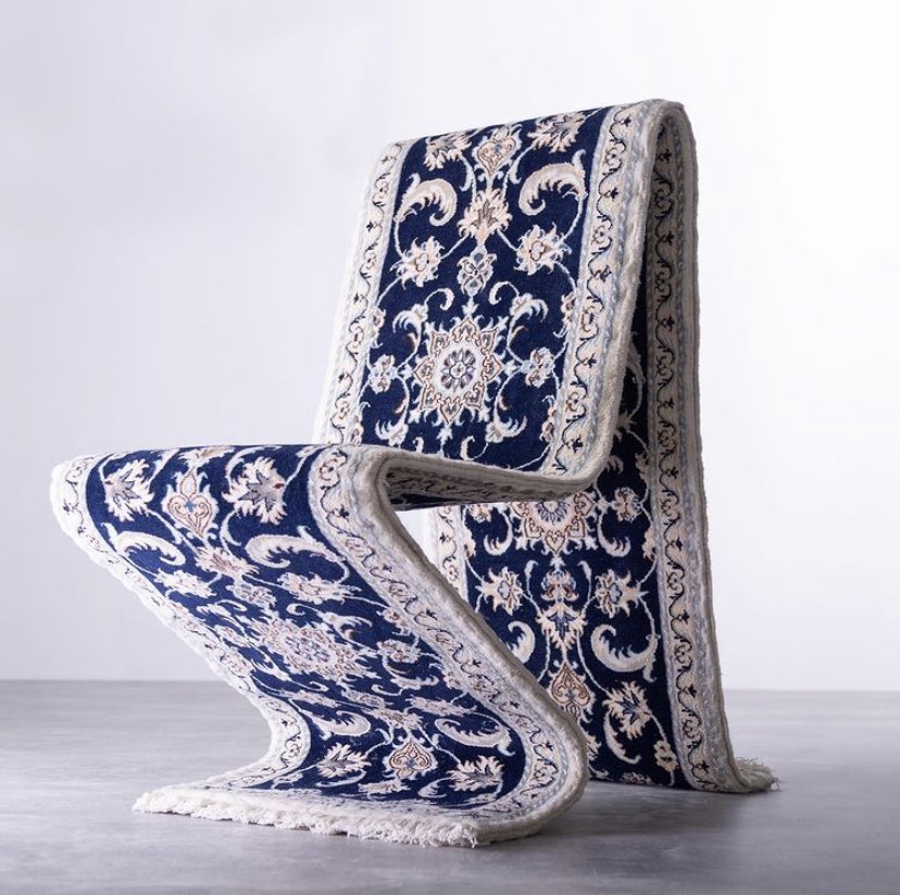 Social_couture_'s tweet photo. Innovative: A Carpet Chair - would you buy this?📍 https://t.co/jmA1wy1gRj