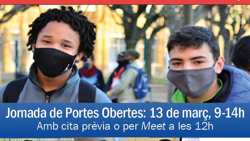 Jornada de Portes Obertes a <a href="/EspriuSalt/">Institut Salvador Espriu (Salt)</a>. Dues propostes adaptades a la situació sanitària: videoconferència informativa o visita presencial. Per a inscripció i més informació, visiteu el web del centre: agora.xtec.cat/iessalvadoresp…